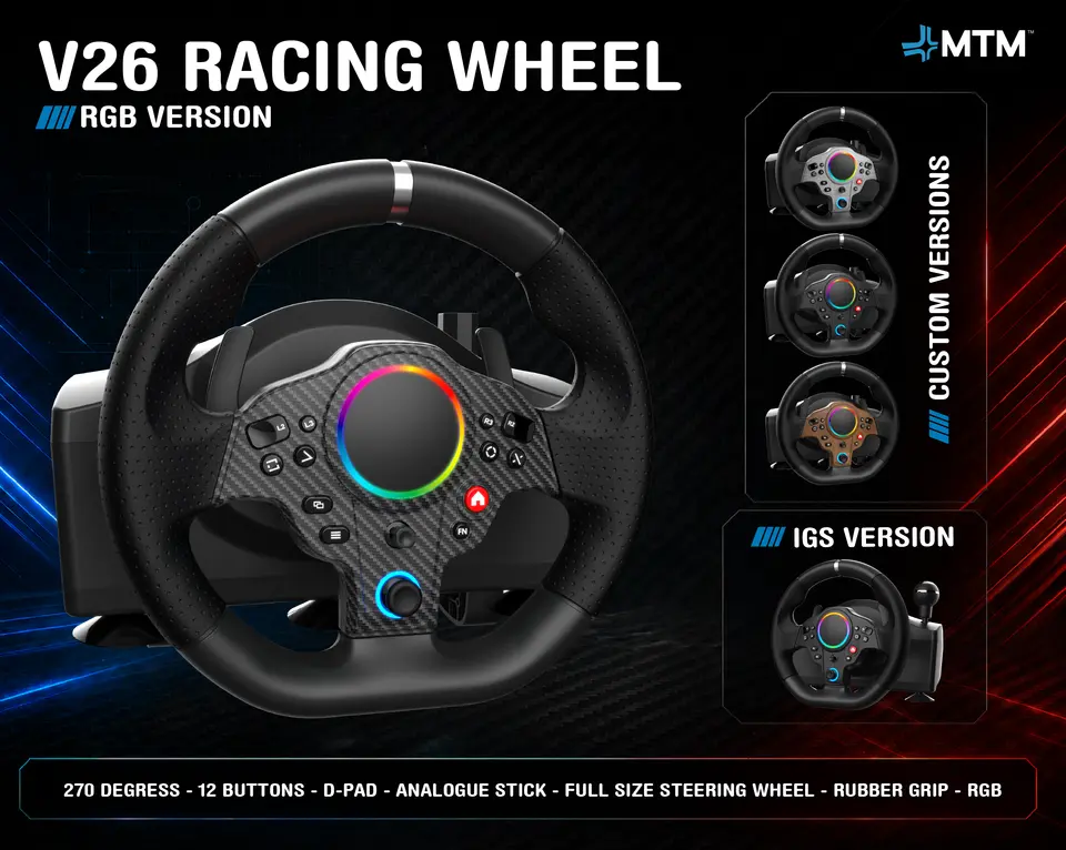 V26 RACING WHEEL IS NOW IN MASS PRODUCTION